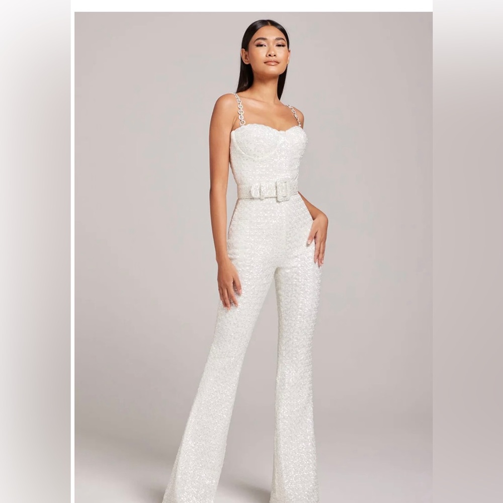 Nadine Merabi Lucinda white jumpsuit